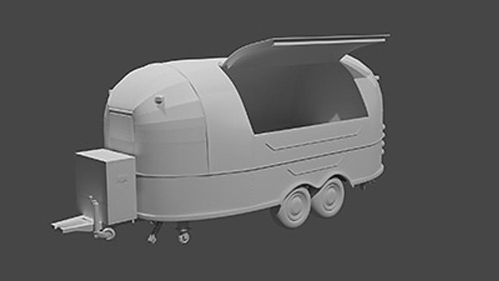 Design Wrap Food Truck 3D